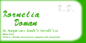kornelia doman business card